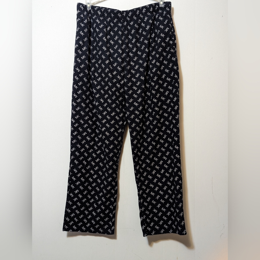 Men's Michael Kors MK Soft Flannel Lounge/ Pajama Pants Navy Blue  Size XL